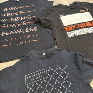 21 Pilot band tee shirts bundle of 3